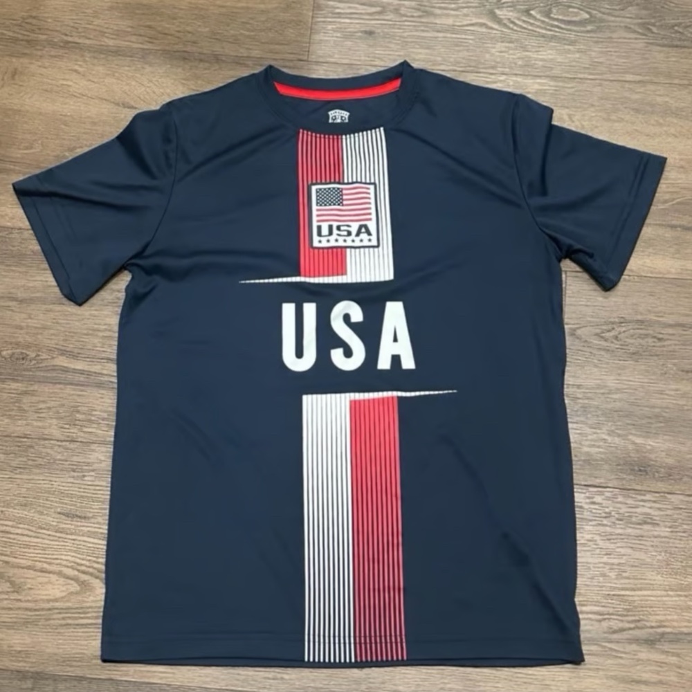 USA Soccer Jersey Style Youth Boys shirt Large
